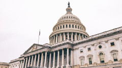 Snow on the United States Capitol Building